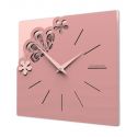 Wall Clock Little Merletto de Callea Design plum grey