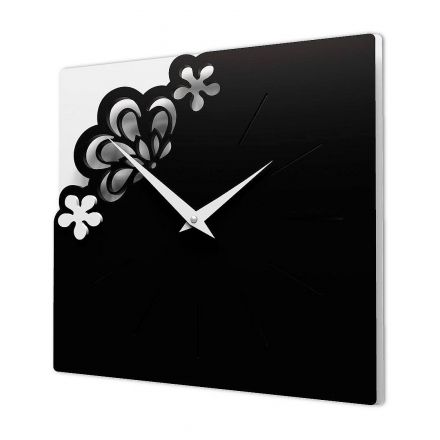 Wall Clock Little Merletto de Callea Design black