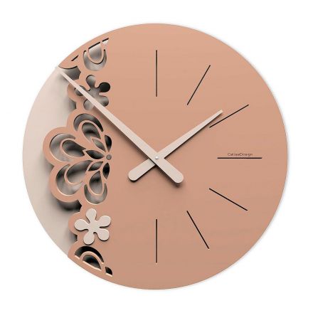 Wall Clock Big Merletto de Callea Design caffelatte