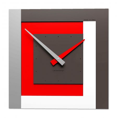 Clock40 Stripes de Callea Design ruby