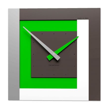 Clock40 Stripes de Callea Design apple green