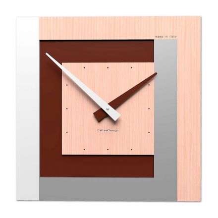 Clock40 Stripes de Callea Design pickled oak