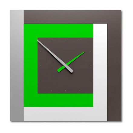 Clock63 Stripes de Callea Design apple green