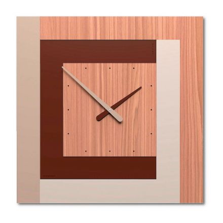 Clock63 Stripes de Callea Design black walnut