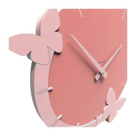 The Flight Of Butterflies Clock de Callea Design cloud pink