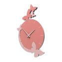 The Flight Of Butterflies Clock de Callea Design cloud pink