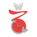 Butterfly Clock de Callea Design ruby