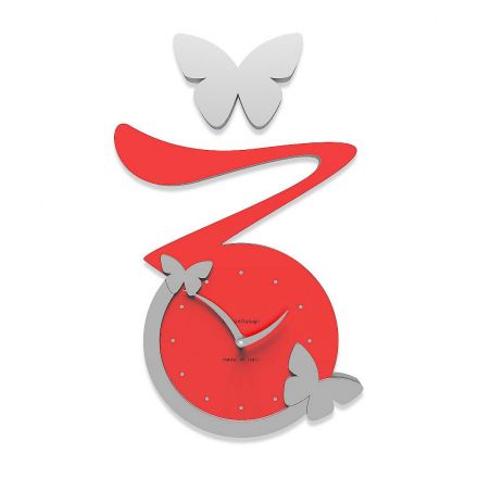 Butterfly Clock de Callea Design ruby