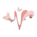 Coat Rack Butterfly de Callea Design cloud pink