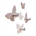 Coat Hooks Millions Of Butterflies de Callea Design dove grey