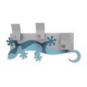 Coat Rack Gecko de Callea Design powder blue