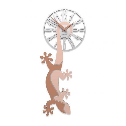 Wall Clock Hanging Gecko de Callea Design sand