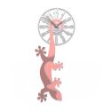 Wall Clock Hanging Gecko de Callea Design antique pink