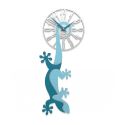 Wall Clock Hanging Gecko de Callea Design powder blue