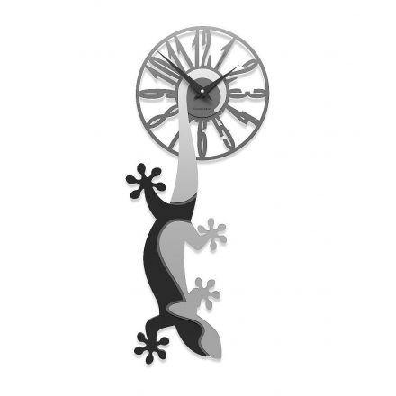 Wall Clock Hanging Gecko de Callea Design black