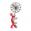 Wall Clock Hanging Gecko de Callea Design ruby