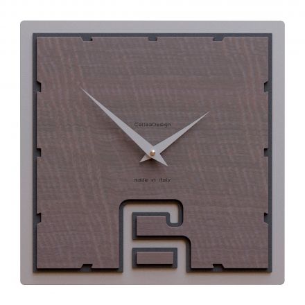 Wall Clock Breath de Callea Design gray burl