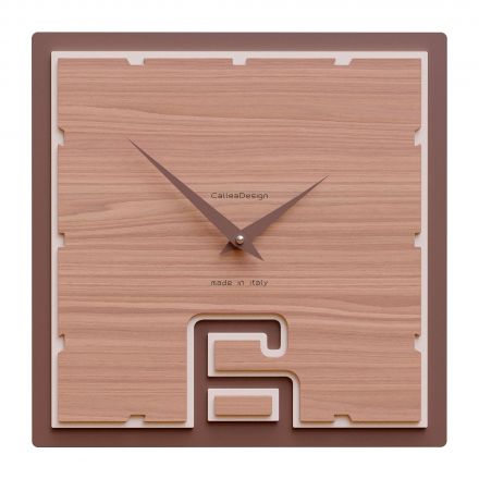 Wall Clock Breath de Callea Design black walnut