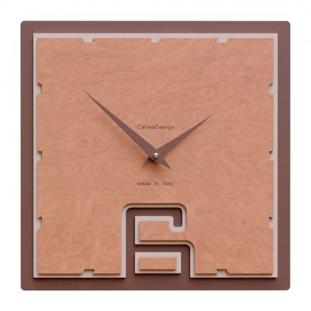 Wall Clock Breath de Callea Design briar walnut