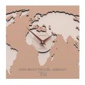 Time Zone Clock Cosmo de Callea Design caffelatte