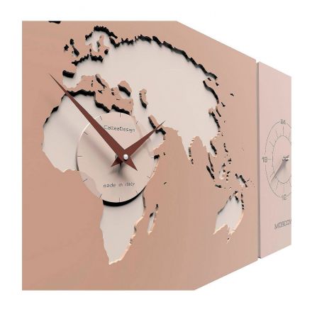 Time Zone Clock Cosmo de Callea Design caffelatte