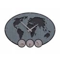 Time Zone Clock Greenwich de Callea Design gray burl