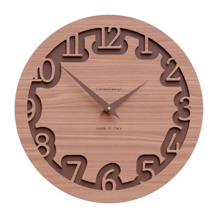 Wall Clock Labyrinth de Callea Design black walnut