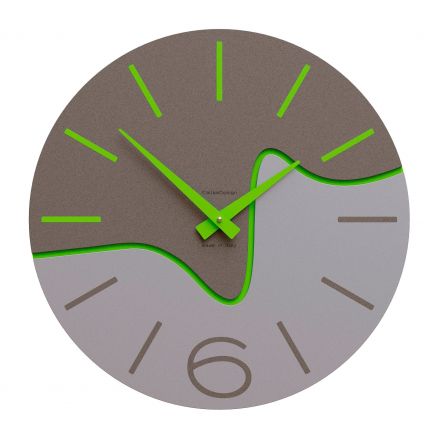 Wall Clock Oliver de Callea Design apple green