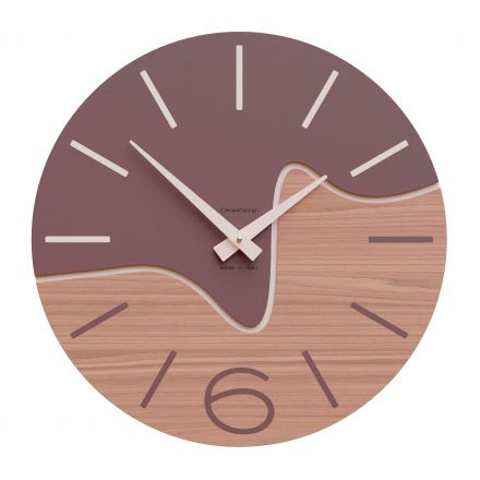 Wall Clock Oliver de Callea Design black walnut