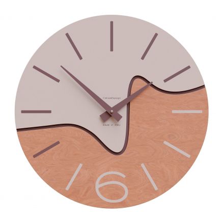 Wall Clock Oliver de Callea Design briar walnut