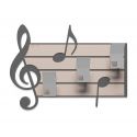 Coat Rack Puccini de Callea Design quartz grey