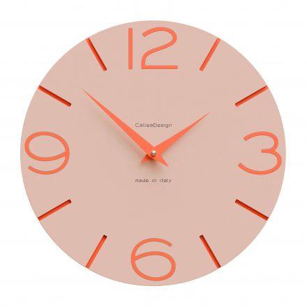 Wall Clock Smile de Callea Design pink sand