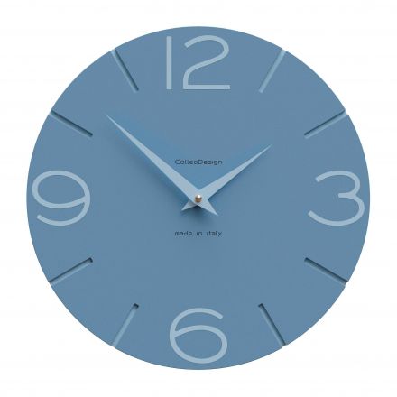 Wall Clock Smile de Callea Design mid blue