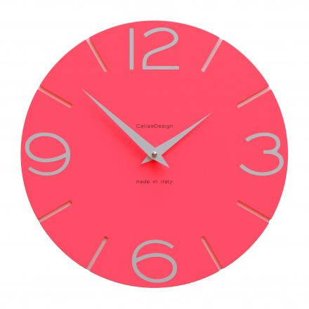 Wall Clock Smile de Callea Design fuchsia