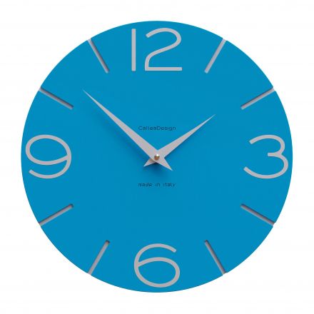 Wall Clock Smile de Callea Design light blue