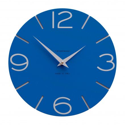 Wall Clock Smile de Callea Design electric blue