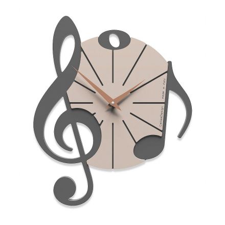 Wall Clock Vivaldi de Callea Design quartz grey