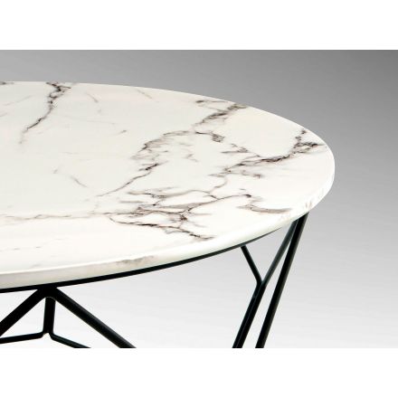 Mesa Centro Liza Negro-simil Marmol de Schuller