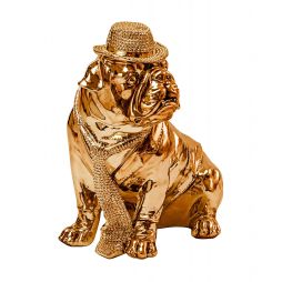 Figura Peq Bulldog Oro de Schuller