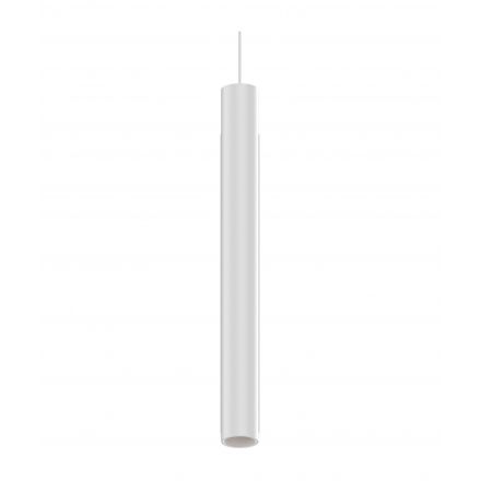 Ego Pendant Tube de Ideal Lux pantalla Azul en color Blanco