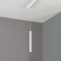 Ego Pendant Tube de Ideal Lux pantalla Azul en color Blanco