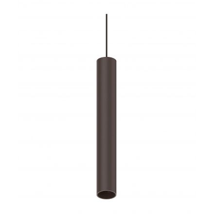 Ego Pendant Tube de Ideal Lux pantalla Naranja en color Negro