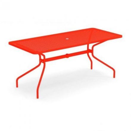 Mesa rectangular 80x180 Cambi de Emu Rojo Escarlata