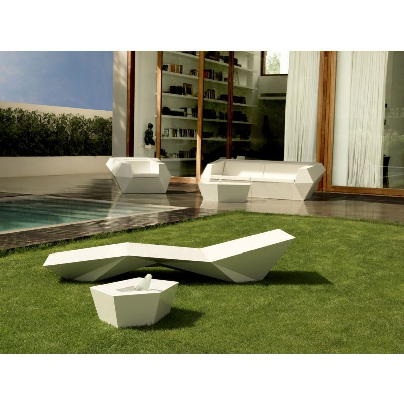 Vondom Faz tumbona en color blanco Vondom Faz tumbona en color blanco