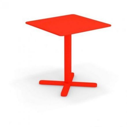 Mesa cuadrada plegable Darwin de Emu Rojo Escarlata