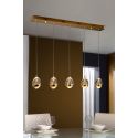 Lampara Rocio 5 Led Oro