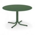 Mesa de borde redondo Table System de Emu Verde Militar