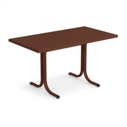 Mesa de borde cuadrado Table System de Emu Marrón India