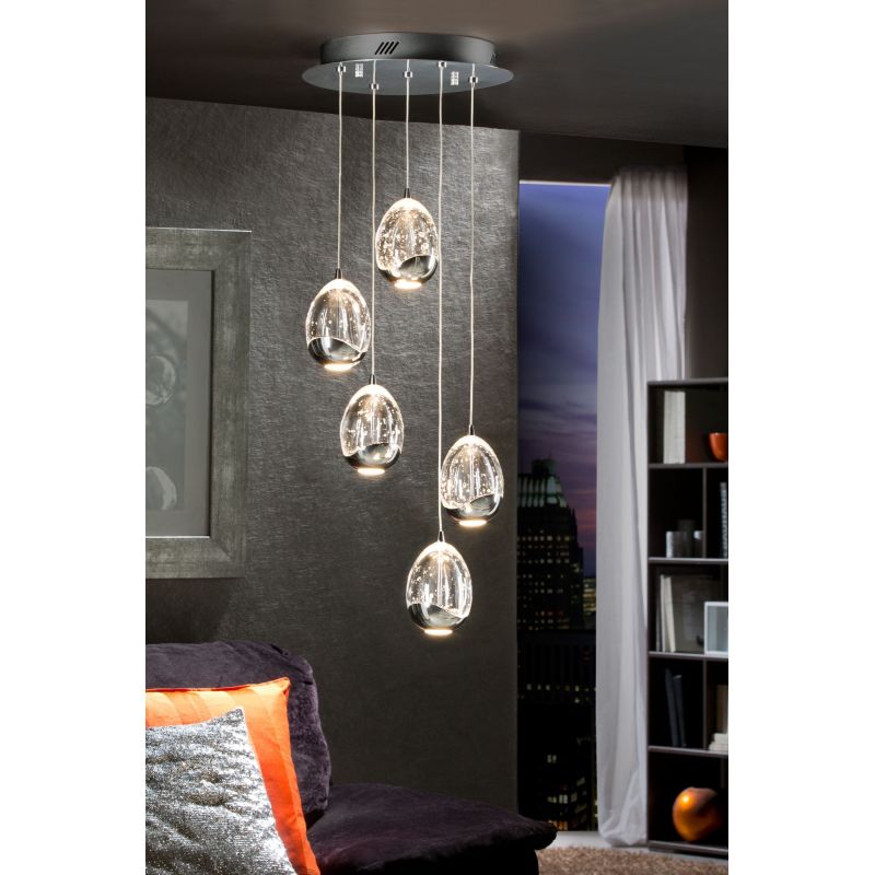 Lampled Rocio Cromo 5ldimable