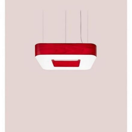 Cuad S de Luzifer LZF pantalla Rojo encendida